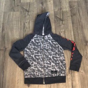 HAWKSK8 sweatshirt grey camouflage 10/12  Zip